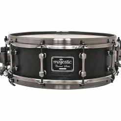 Majestic Concert Black Snare Drum Maple 14x5