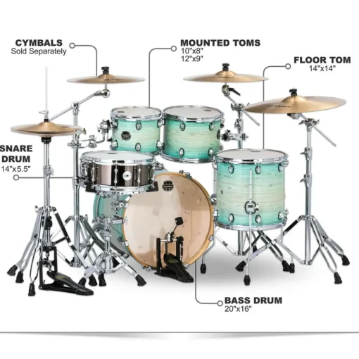 Mapex Armory Series Exotic Fusion Shell Pack Ultramarine Gloss