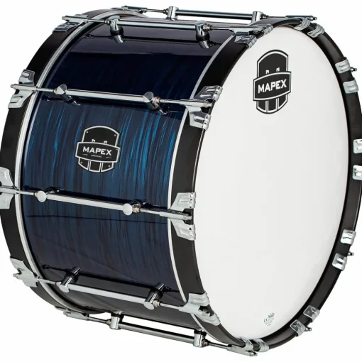 Mapex Quantum Mark II Drums on Demand Series Navy Ripple Bass Drum 24 in.