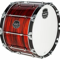 Mapex Quantum Mark II Drums on Demand Series Red Ripple Bass Drum 18 in.