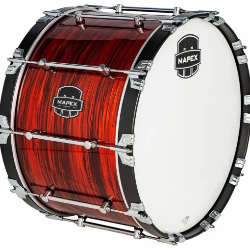 Mapex Quantum Mark II Drums on Demand Series Red Ripple Bass Drum 18 in.
