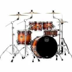 Mapex Saturn Evolution Fusion Maple 4-Piece Shell Pack With 20" Bass Drum Exotic Sunburst