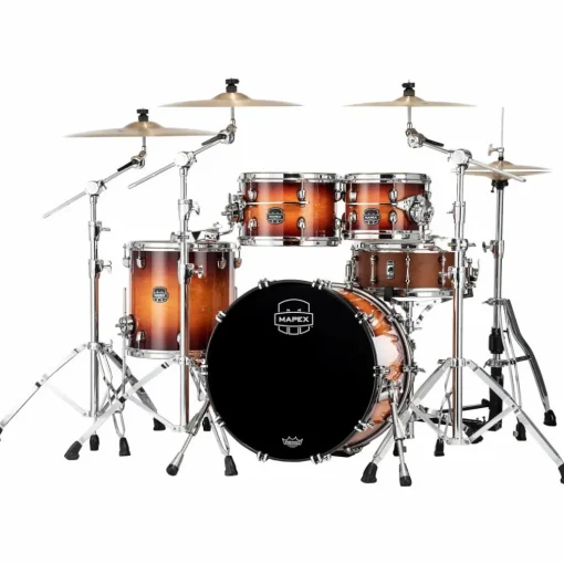 Mapex Saturn Evolution Fusion Maple 4-Piece Shell Pack With 20" Bass Drum Exotic Sunburst
