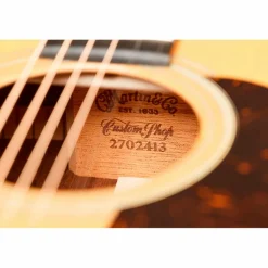 Martin Custom Shop 28 Style Dreadnought Premium Madagascar-Bearclaw Spruce Top Acoustic Guitar Natural