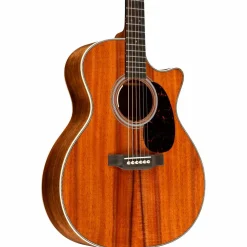 Martin Custom Shop All Flamed Koa Grand Performance Acoustic-Electric Guitar Natural