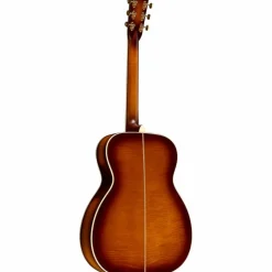Martin Custom Shop M/0000-14 Style 45 European Spruce-Big Leaf Flame Maple Acoustic Guitar Ambertone