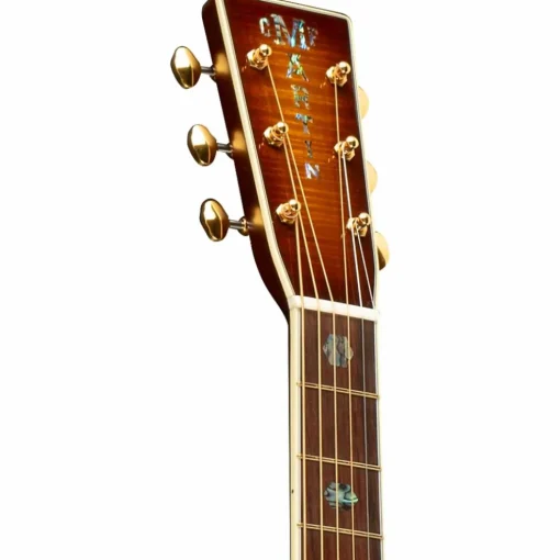 Martin Custom Shop M/0000-14 Style 45 European Spruce-Big Leaf Flame Maple Acoustic Guitar Ambertone