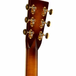 Martin Custom Shop M/0000-14 Style 45 European Spruce-Big Leaf Flame Maple Acoustic Guitar Ambertone