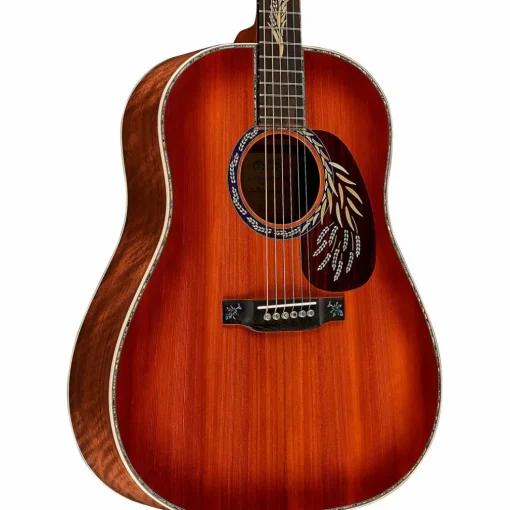Martin Limited-Edition Hops and Barley Dreadnought Acoustic Guitar Toasted Burst