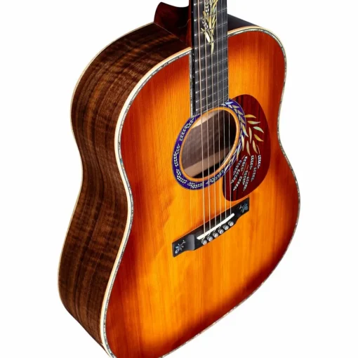 Martin Limited-Edition Hops and Barley Dreadnought Acoustic Guitar Toasted Burst