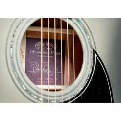 Martin Limited-Edition OM-45 John Mayer Signature Platinum Acoustic Guitar Gray Sunburst