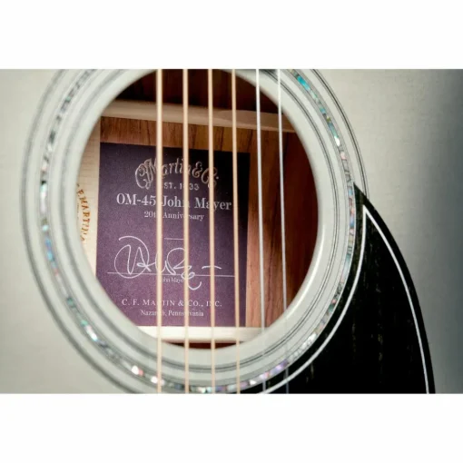 Martin Limited-Edition OM-45 John Mayer Signature Platinum Acoustic Guitar Gray Sunburst