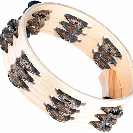 MEINL Artisan Edition Compact Tambourine with Steel Jingles 3 Row 8 in.