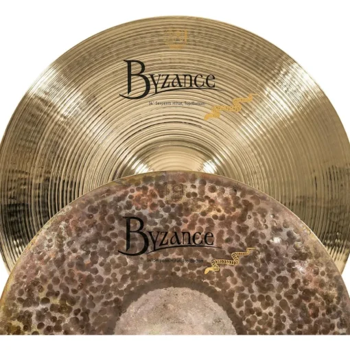 MEINL Byzance Brilliant Serpents Hi-Hat Cymbals 14 in.
