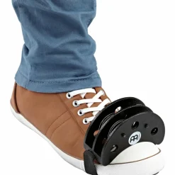 MEINL Foot Tambourine Steel Jingles Black
