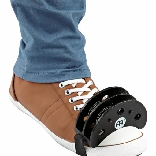 MEINL Foot Tambourine Steel Jingles Black