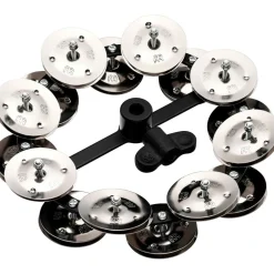 MEINL Headliner Hi Hat Tambourine Steel Jingles Black 2 Row