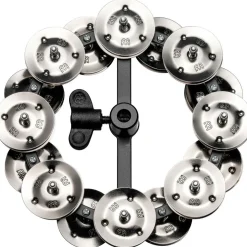 MEINL Headliner Hi Hat Tambourine Steel Jingles Black 2 Row