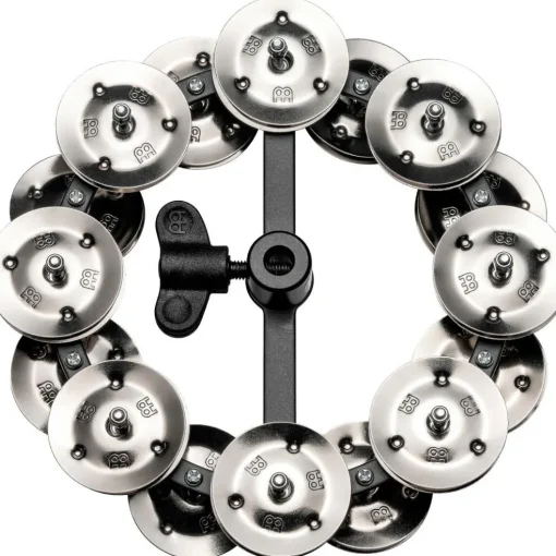 MEINL Headliner Hi Hat Tambourine Steel Jingles Black 2 Row