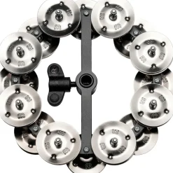 MEINL Headliner Hi Hat Tambourine Steel Jingles Black 2 Row