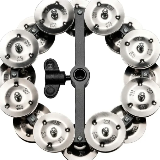 MEINL Headliner Hi Hat Tambourine Steel Jingles Black 2 Row