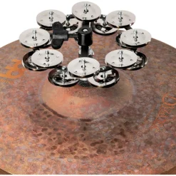 MEINL Headliner Hi Hat Tambourine Steel Jingles Black 2 Row