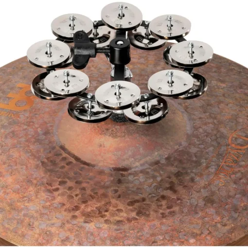 MEINL Headliner Hi Hat Tambourine Steel Jingles Black 2 Row