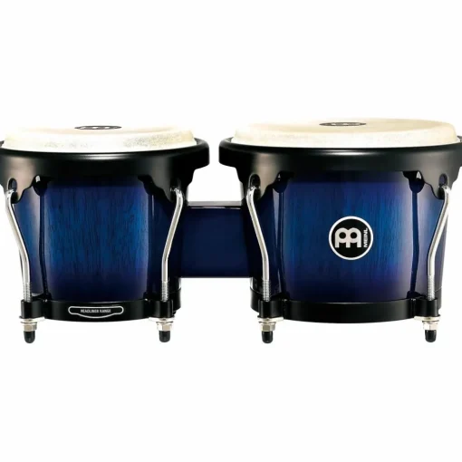MEINL Headliner Wood Bongos With Ocean Blue Burst Finish
