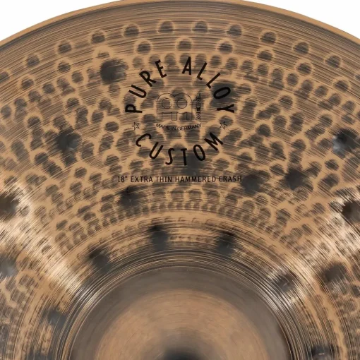 MEINL Pure Alloy Custom Extra Thin Hammered Crash Cymbal 18 in.