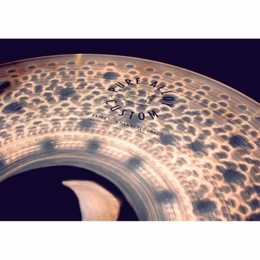 MEINL Pure Alloy Custom Extra Thin Hammered Crash Cymbal 18 in.