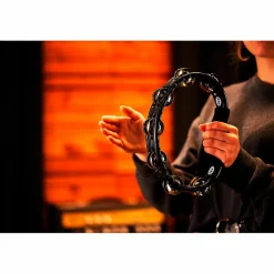 MEINL Traditional Handheld Molded ABS Tambourine Black