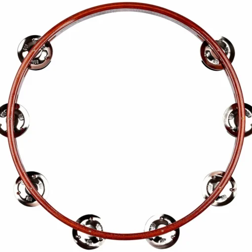 MEINL Wood Tambourine One Row Steel Jingles