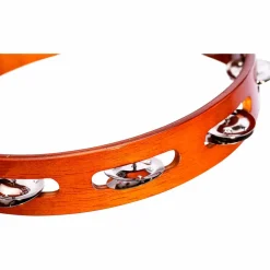 MEINL Wood Tambourine One Row Steel Jingles