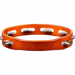 MEINL Wood Tambourine One Row Steel Jingles