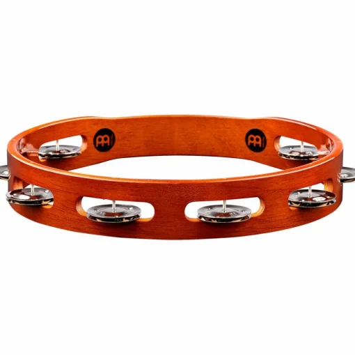 MEINL Wood Tambourine One Row Steel Jingles