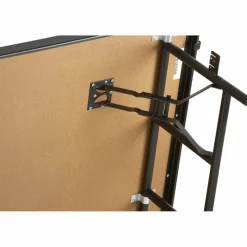Midwest Folding Products 4' Deep X 6' Wide Single Height Portable Stage & Seated Riser 8 Inches High Pewter Gray Carpet