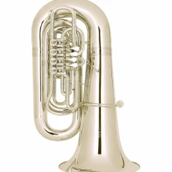 Miraphone Hagen 497 Series 4-Valve 6/4 BBb Tuba Yellow Brass Silver