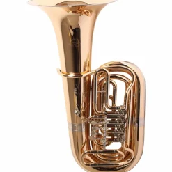 Miraphone 186-4U Series 4-Valve Gold Brass BBb Tuba with Hard Case