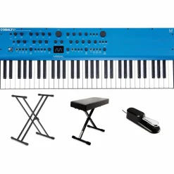 Modal Electronics Limited Cobalt8X 61-Key 8-Voice Extended Virtual Analog Synthesizer Essentials Bundle