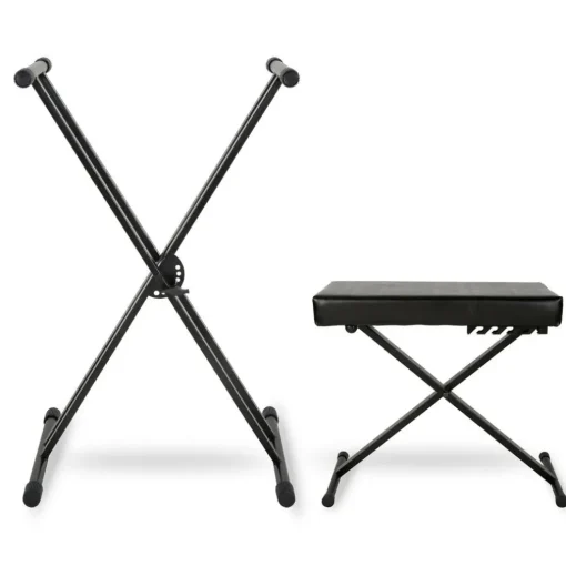 Musician's Gear KBX2 Double-Braced Keyboard Stand and Deluxe Keyboard Bench