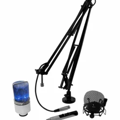 MXL OSPRO-BW USB Gaming and Podcasting Bundle With 990 Blizzard and Mic Mate