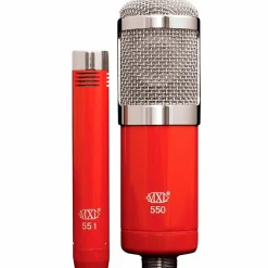 MXL 550/551R Recording Microphone Kit Red