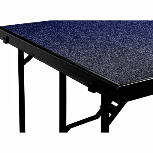 National Public Seating 4 Level Tapered Standing Choral Riser Blue Carpet