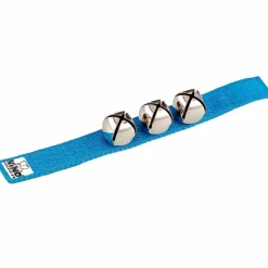 Nino Wrist Bells Strap with 3 Bells Blue 9 in.