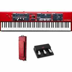 Nord Stage 4 88-Key Keyboard With Nord Soft Case and Triple Pedal