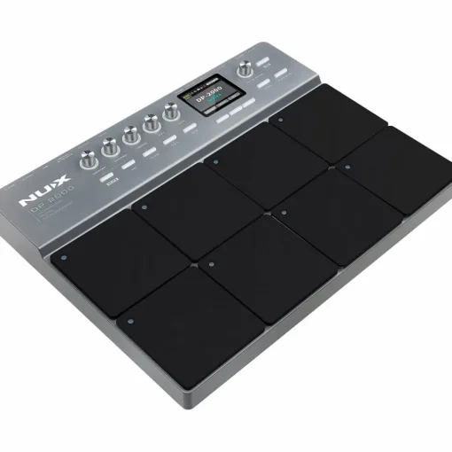 NUX DP-2000 Digital Percussion Pad with 8 Velocity Sensitive Pads, FX, and Bluetooth Black