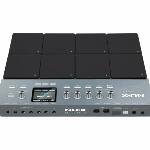 NUX DP-2000 Digital Percussion Pad with 8 Velocity Sensitive Pads, FX, and Bluetooth Black
