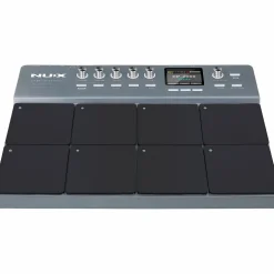 NUX DP-2000 Digital Percussion Pad with 8 Velocity Sensitive Pads, FX, and Bluetooth Black