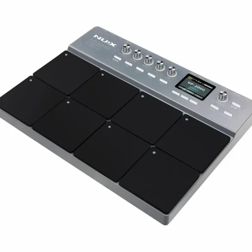 NUX DP-2000 Digital Percussion Pad with 8 Velocity Sensitive Pads, FX, and Bluetooth Black