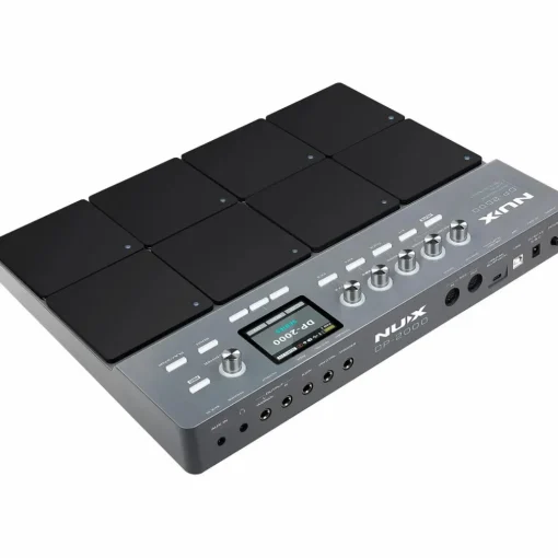 NUX DP-2000 Digital Percussion Pad with 8 Velocity Sensitive Pads, FX, and Bluetooth Black